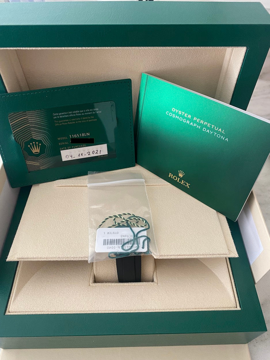 Rolex Daytona Yellow Gold "Paul Newman" OysterFlex 116518LN – Fully Stickered, Unworn