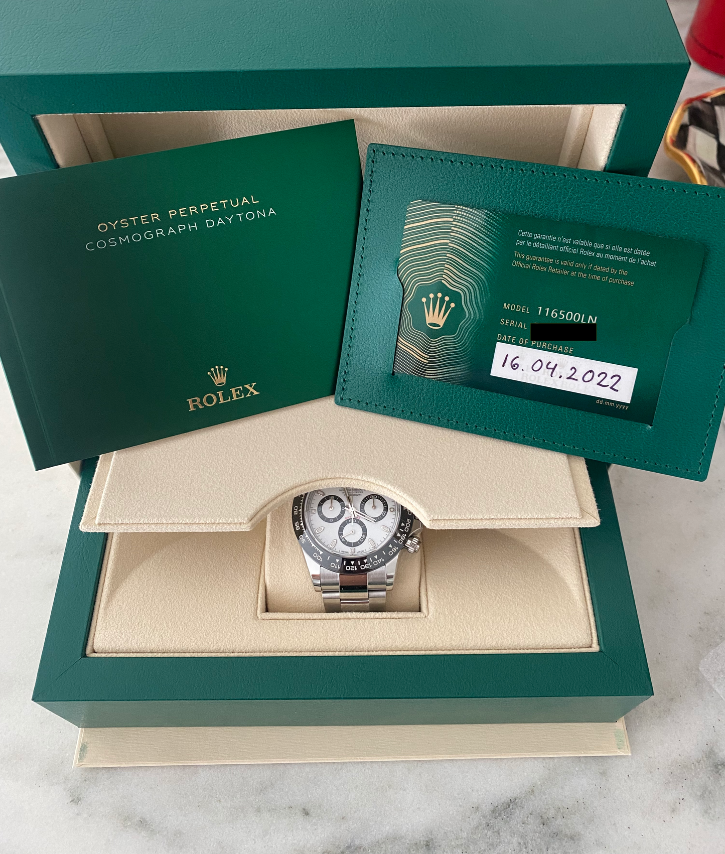 Rolex Daytona White Dial 116500LN – 2022 UNWORN