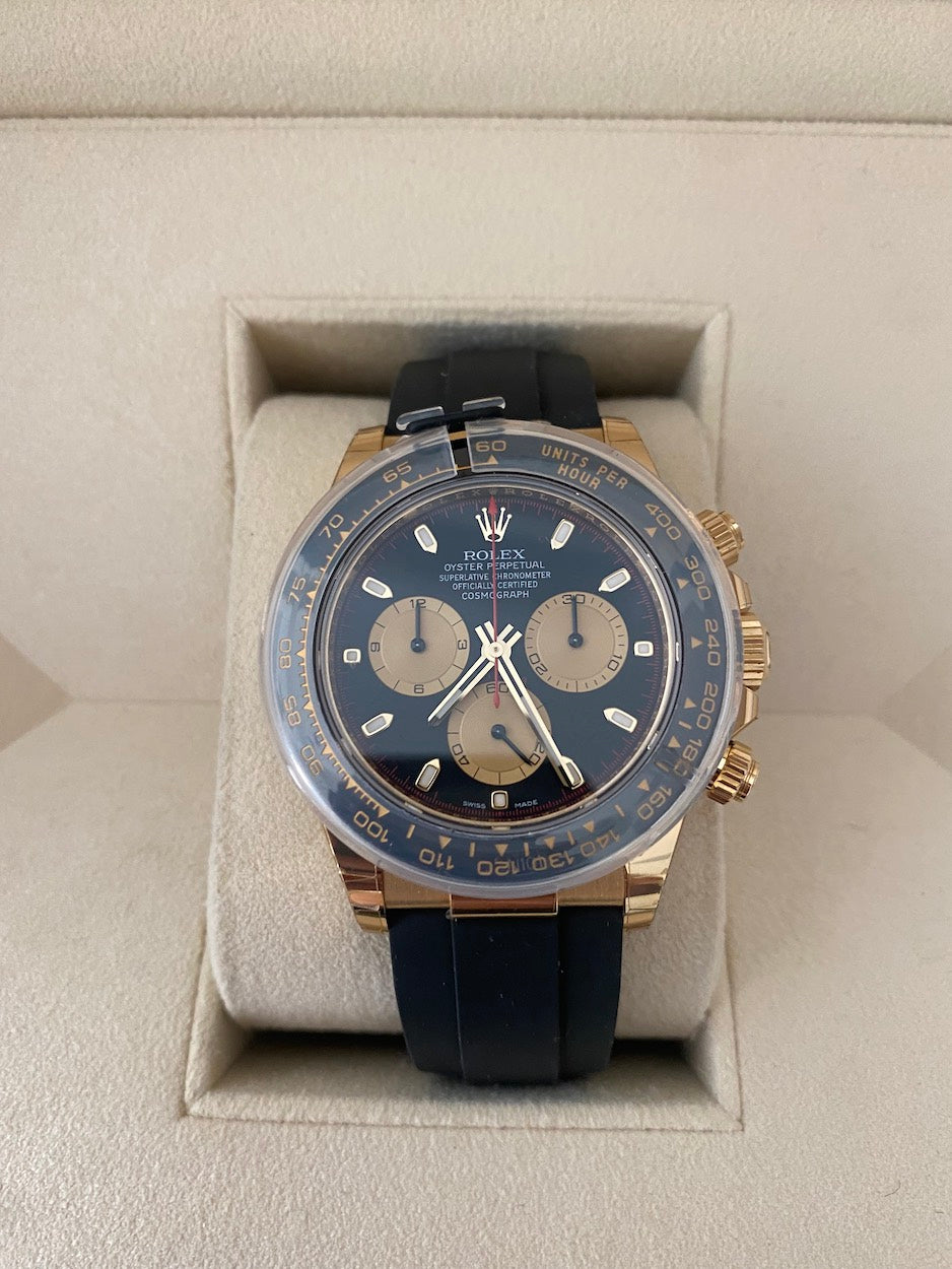 Rolex Daytona Yellow Gold "Paul Newman" OysterFlex 116518LN – Fully Stickered, Unworn