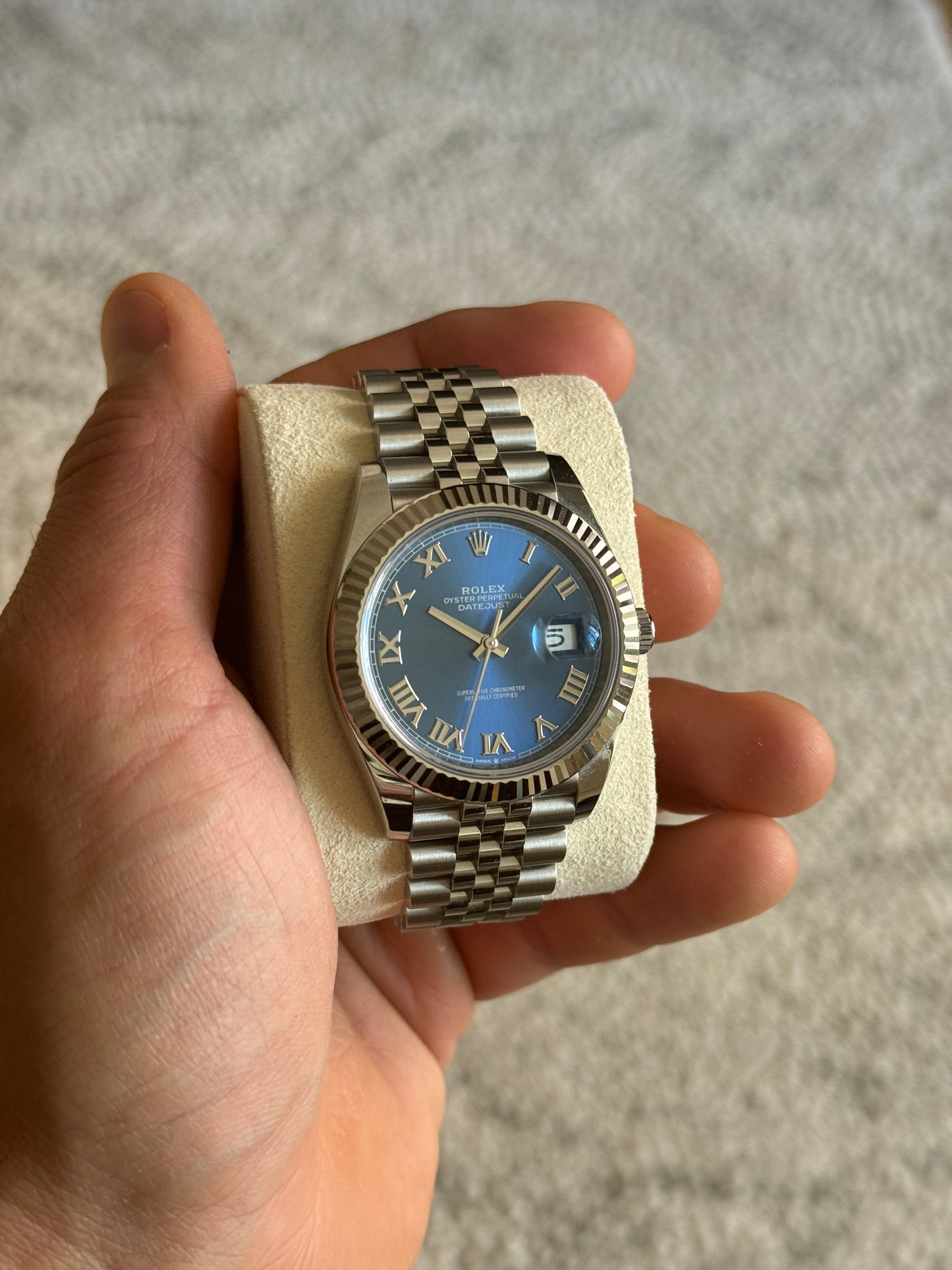 Rolex 126334 Datejust II 41MM Blue Romans Dial
