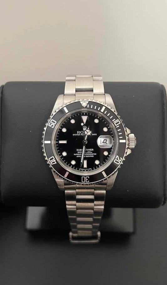 Rolex 16610 Submariner Tritium Dial Aluminium Bezel 1991 X Serial
